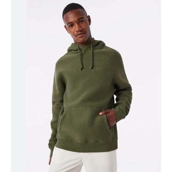 OUTDOOR VOICES Men's Nimbus Hoodie XS Tea Tree Green 100% Cotton Sweatshirt NWT - Picture 1 of 9